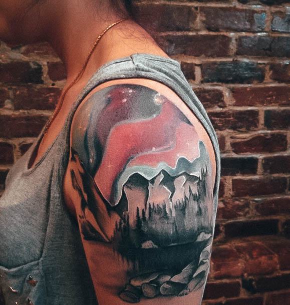 Wondrous Mountain Tattoo For Woman