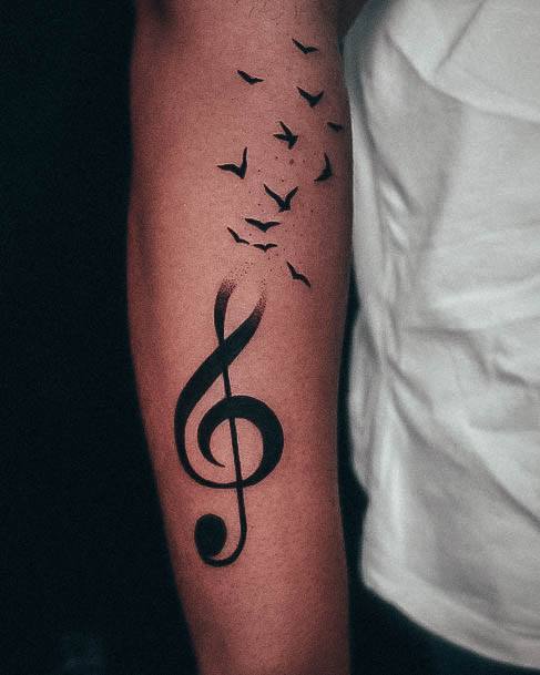 Wondrous Music Note Tattoo For Woman