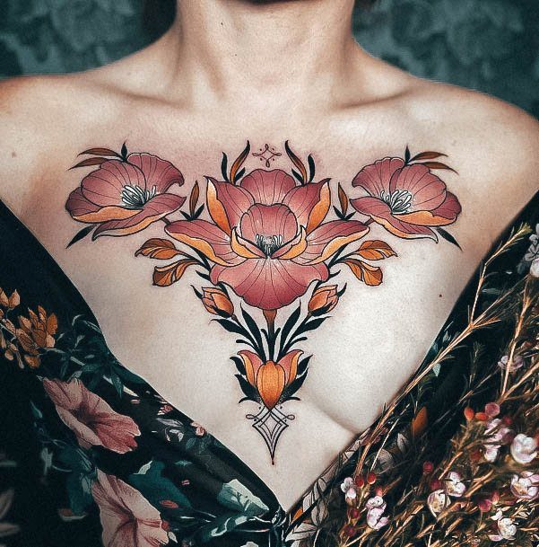 Wondrous Neo Traditional Tattoo For Woman