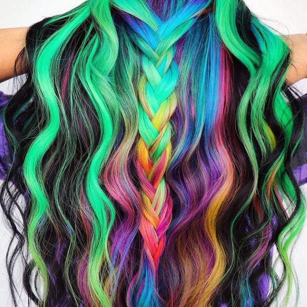 Wondrous Neon Hairstyles For Woman