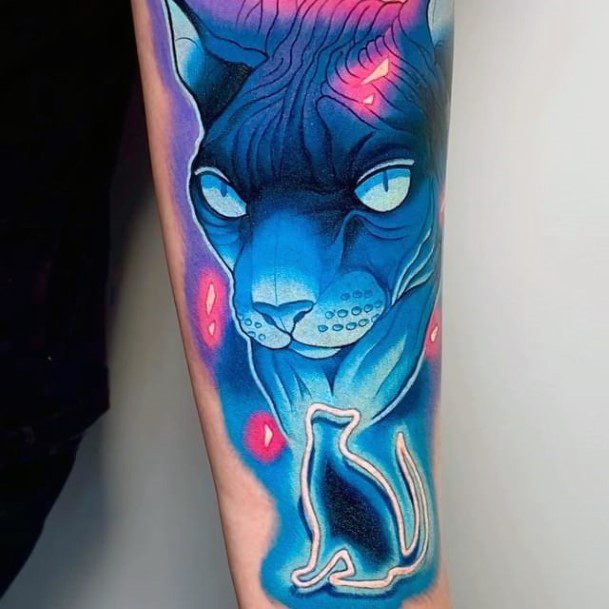 Wondrous Neon Tattoo For Woman