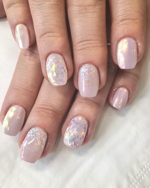 Wondrous Pale Pink Nail For Woman