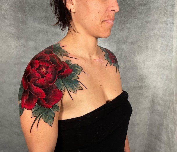 Wondrous Peony Tattoo For Woman