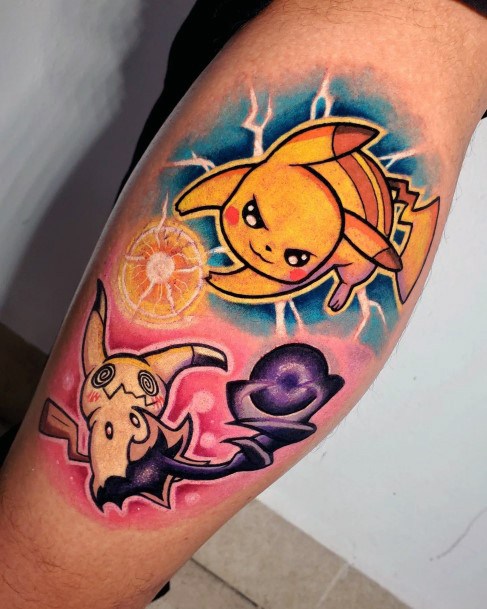 Wondrous Pikachu Tattoo For Woman