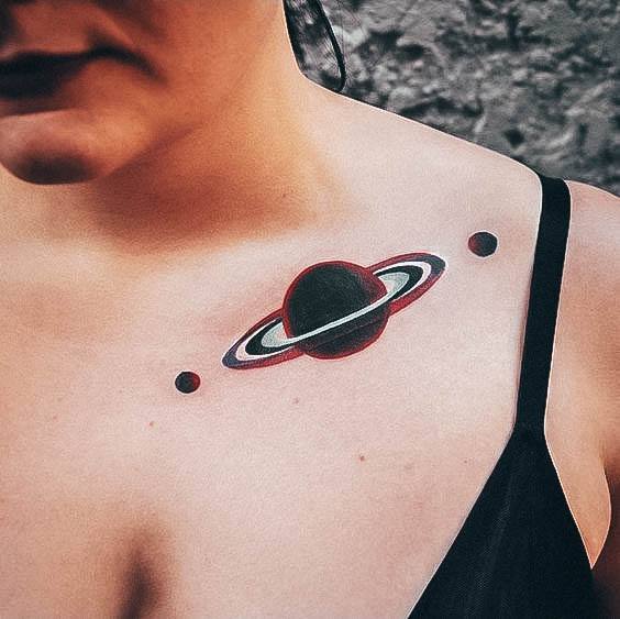 Wondrous Planet Tattoo For Woman