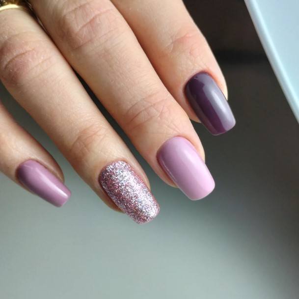 Wondrous Plum Nail For Woman