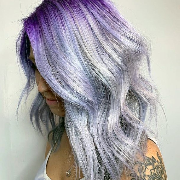 Wondrous Purple Ombre Hairstyles For Woman