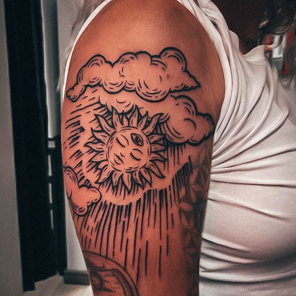 Wondrous Rain Tattoo For Woman