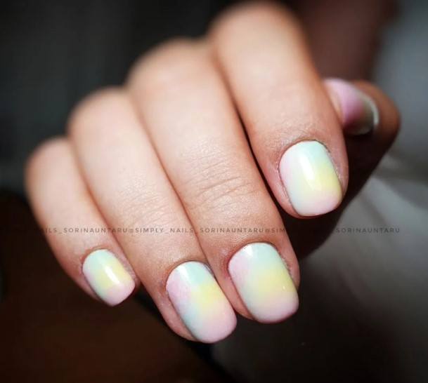 Wondrous Rainbow Nail For Woman