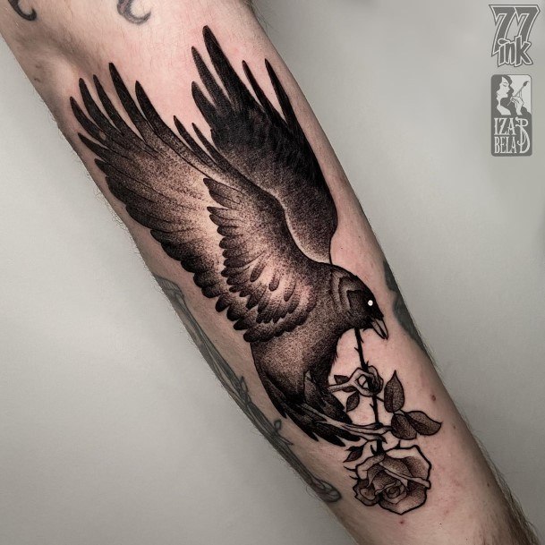 Wondrous Raven Tattoo For Woman