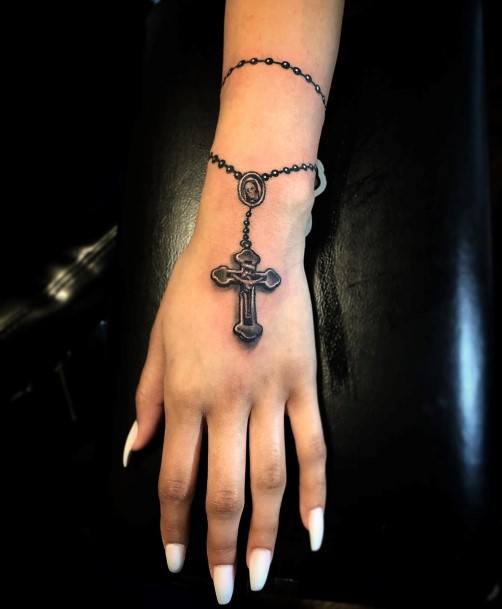 Wondrous Rosary Tattoo For Woman