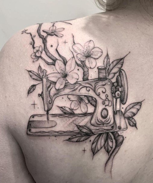 Wondrous Sewing Machine Tattoo For Woman