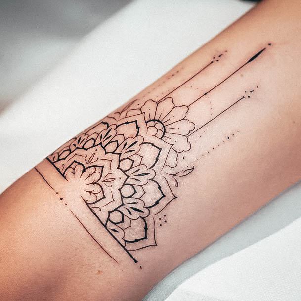 Wondrous Simple Ladies Mandala Tattoos