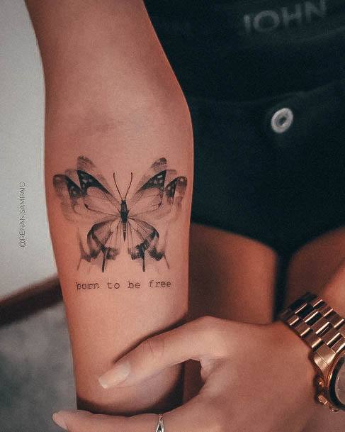 Wondrous Small Butterfly Tattoo For Woman