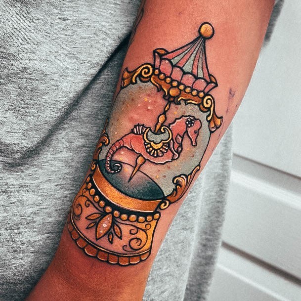 Wondrous Snowglobe Tattoo For Woman