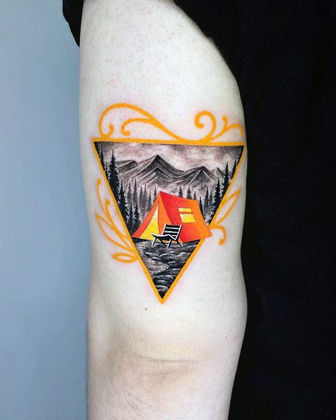 Wondrous Tent Tattoo For Woman