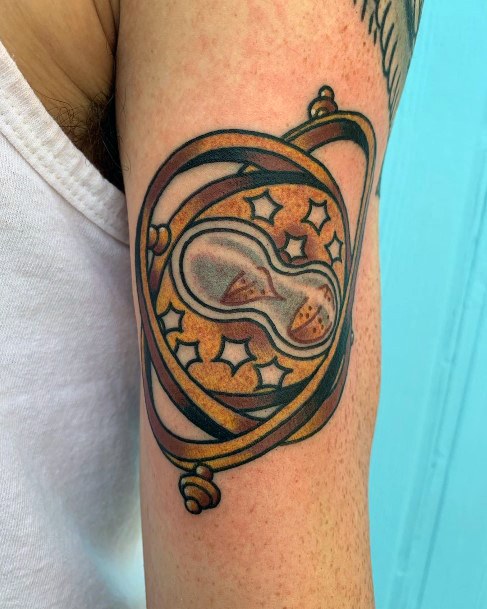 Wondrous Time Turner Tattoo For Woman