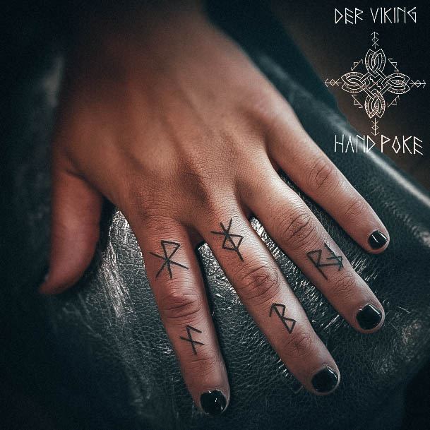 Wondrous Viking Tattoo For Woman Fingers