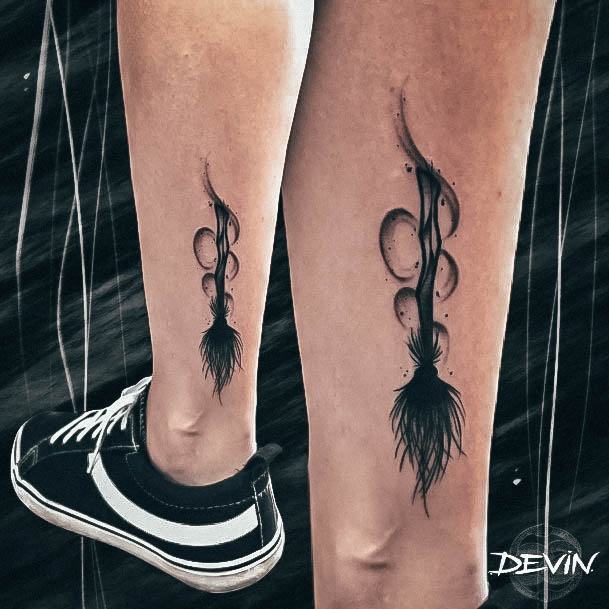 Wondrous Witch Tattoo For Woman