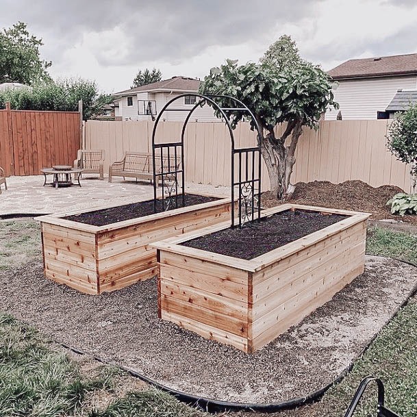 Wood Garden Bed Raised Unstained Cedar