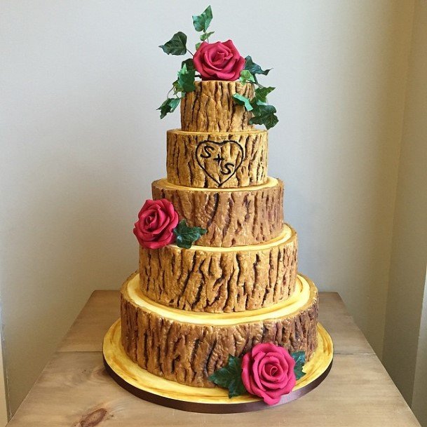 Wood Logwedding Cake Ideas