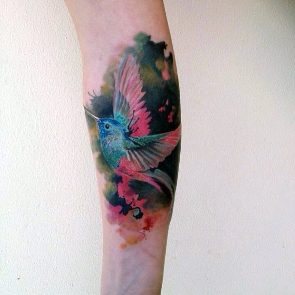 Wood Pecker Tattoo Bird Womens Hands