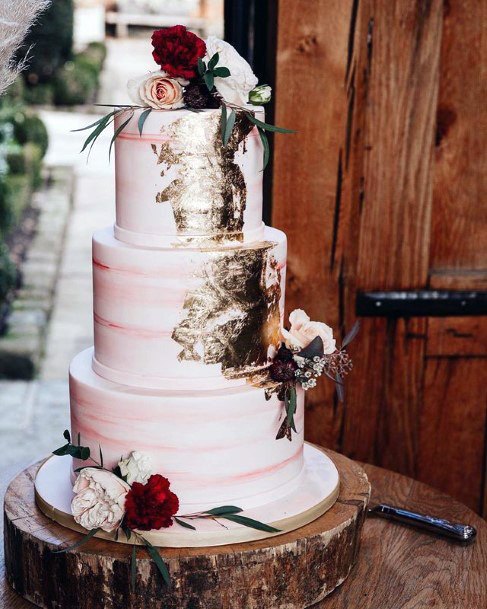 Wooden Log Wedding Cake Stand Women