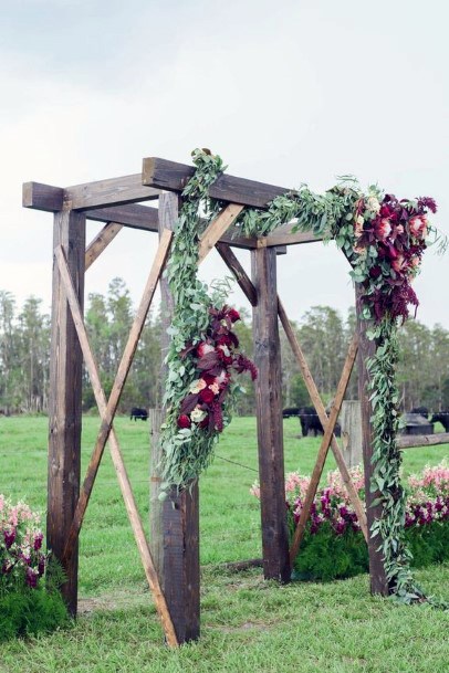 Wooden Wedding Arch Rustic Wedding Ideas