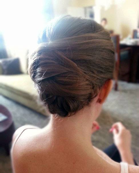 Wrapped Chignon Hairstyle Women