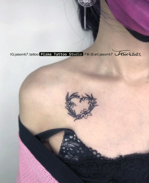 Wreath Tattoo Design Inspiration For Women