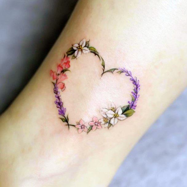 Wreath Tattoo Feminine Designs