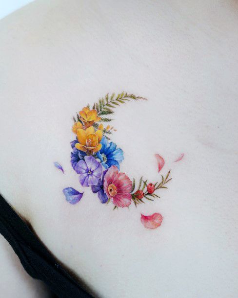 Wreath Womens Tattoo Ideas