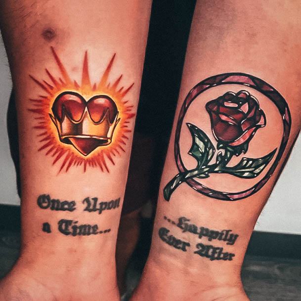 Wrist Sweet Couples Females Beauty And The Beast Tattoo
