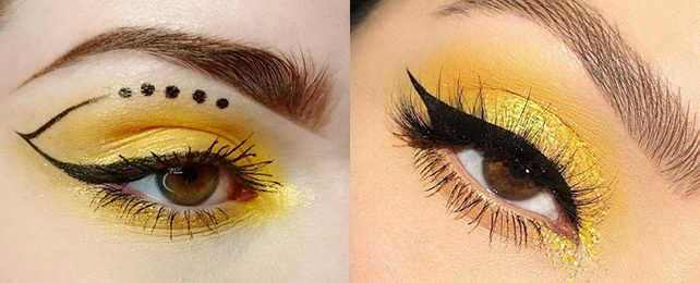 Top 50 Best Yellow Eyeshadow Ideas For Women – Bright Canary Makeup