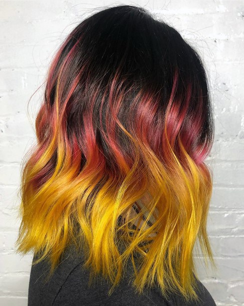 Yellow Ombre Girls Hairstyles Ideas