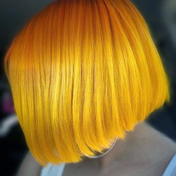 Yellow Ombre Hairstyles For Ladies