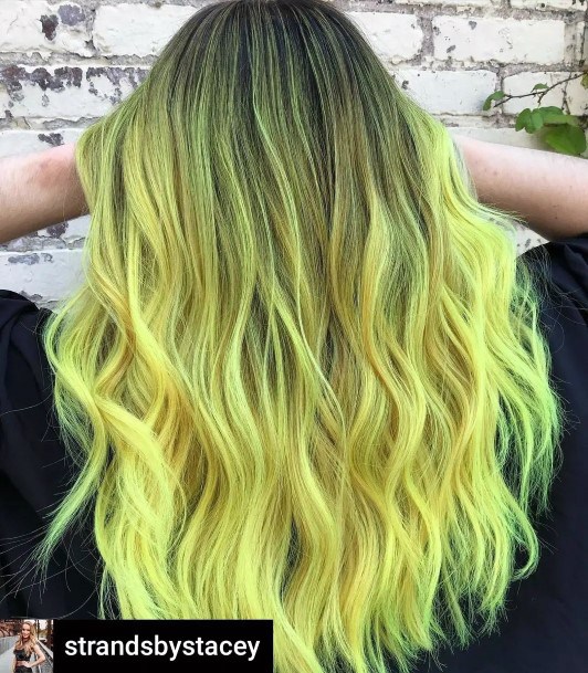 Yellow Ombre Womens Feminine Yellow Ombre Hairstyless