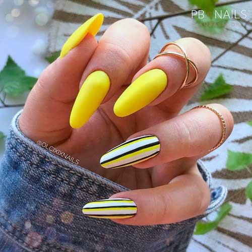 Yellow Summer Female Nail Designs