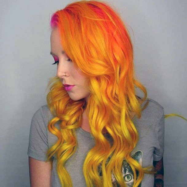 Yellow Womens Hairstyles Ideas