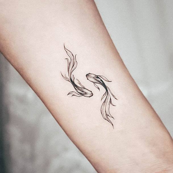 Yin Yang Tattoos For Girls