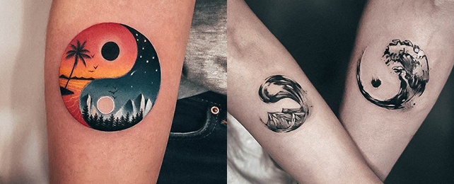 Top 100 Best Yin Yang Tattoos For Women – Balanced Forces Design Ideas