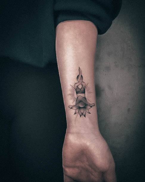 Yoga Tattoo Feminine Designs