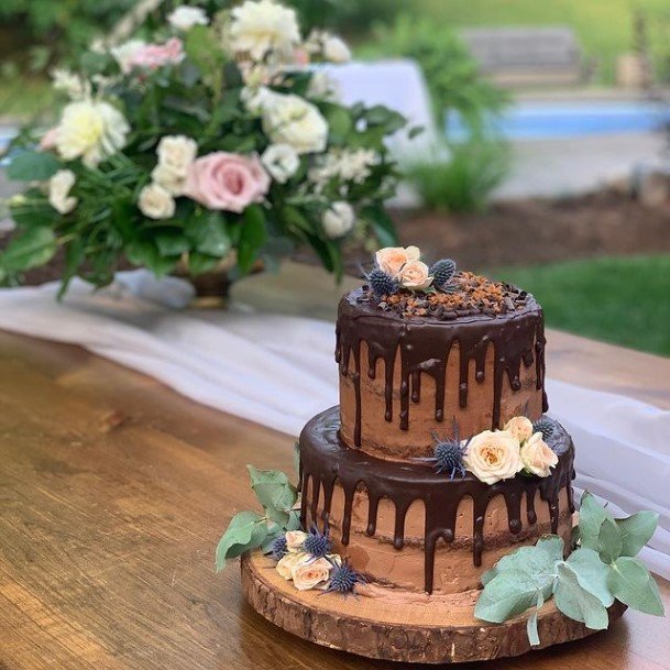 Yum Chocolate Wedding Cake