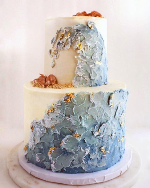 Yummy Beach Wedding Cake Women