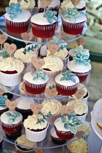 Yummy Red Velvet Cupcake Inspiration Wedding Reception Snacks