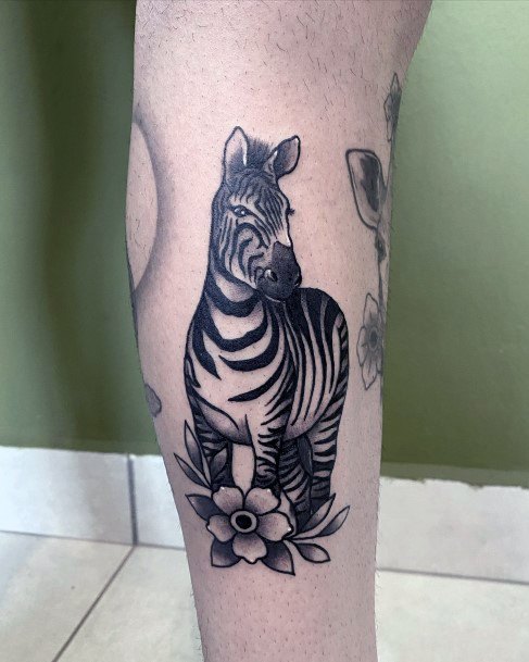 Zebra Tattoo Design Ideas For Girls