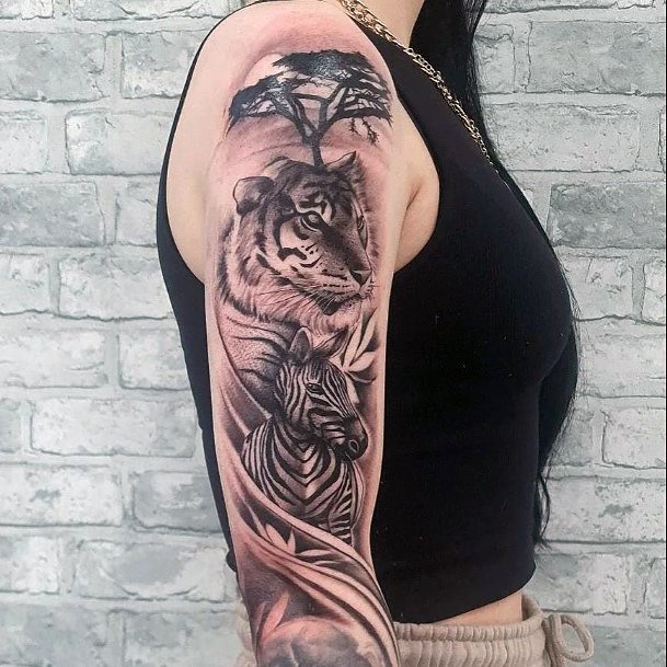 Zebra Tattoo Design Inspiration For Women