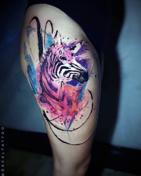 Zebra Tattoo Feminine Designs