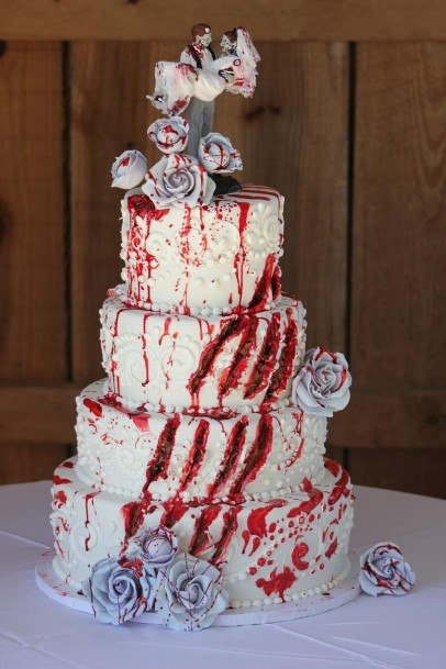 Zombie Themedwedding Cake Ideas